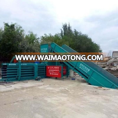 Horizontal baler press machine for OCC, cardboard, waste paper, straw, Hay, plastic